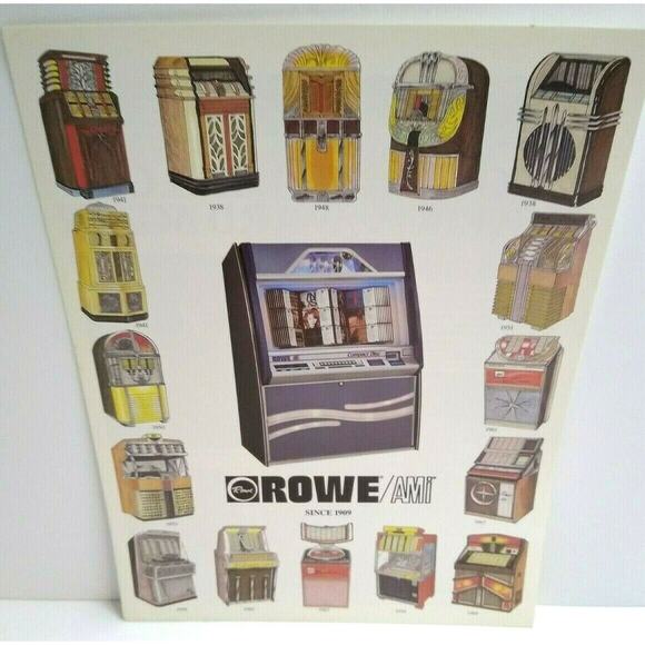 Rowe AMI Jukebox FLYER LaserStar America + 16 Models CD-100B Original 1991 Art - Picture 5 of 6